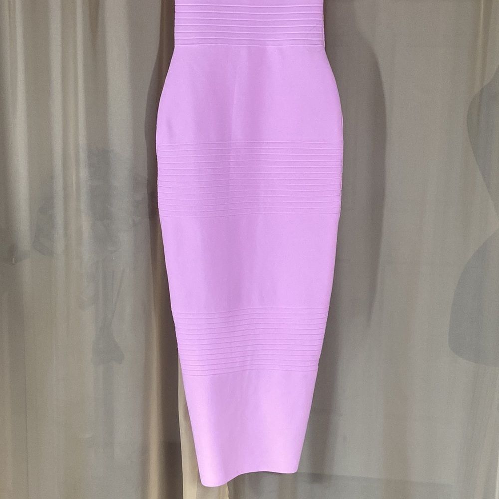 Super Stretch Women Pale Pink Color Dress Size XS - Picture 4 of 16